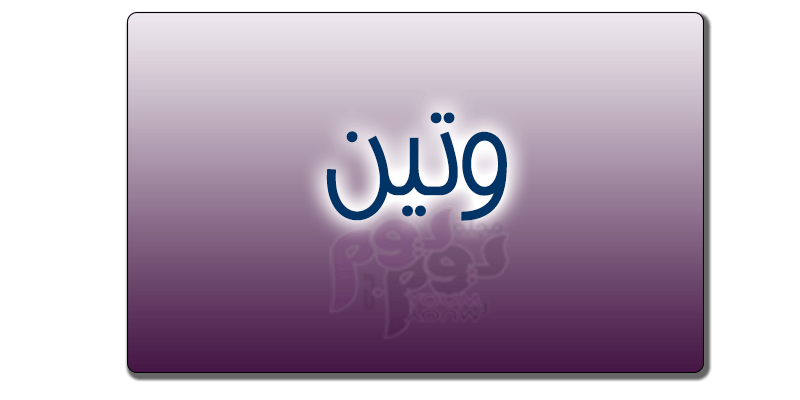 معنى اسم وتين في المنام