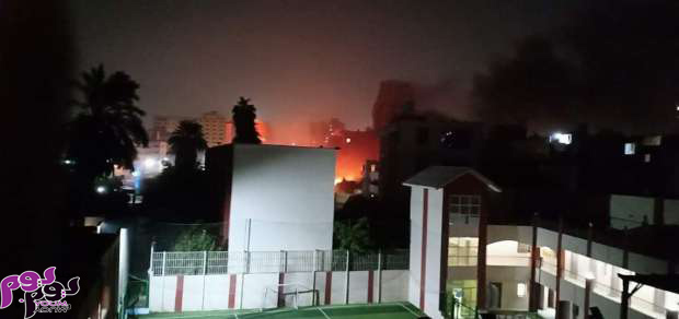 حريق معهد الأورام